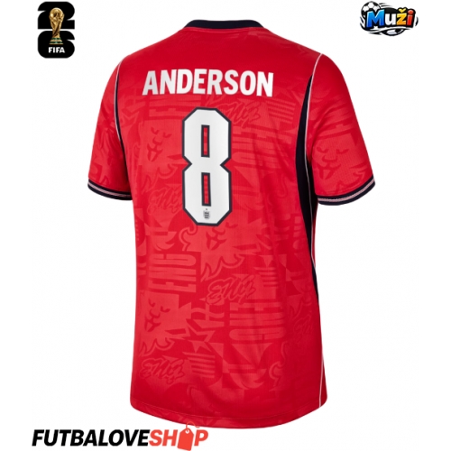 Dres Anglicko Elliot Anderson #8 Preč MS 2026 Krátky Rukáv